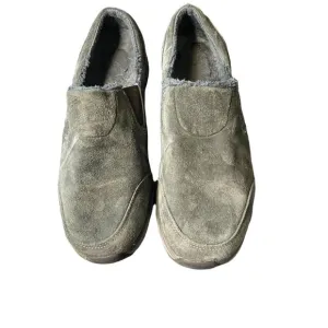 Eddie Bauer Women's Gray Suede Slip-On Shoes with Insulation Size 10