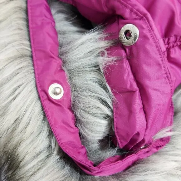Eddie Buaer goose down puffer vest faux fur EB650