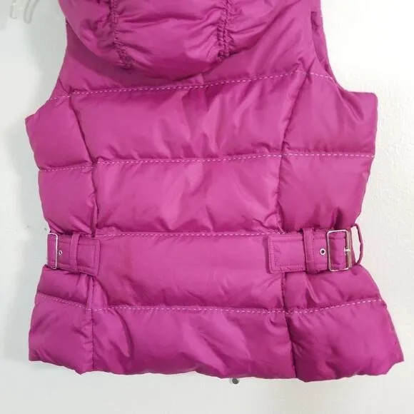 Eddie Buaer goose down puffer vest faux fur EB650