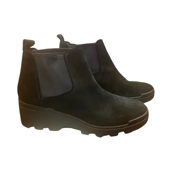 Eileen Fisher Women’s Size 10 Splash Waterproof Suede Bootie Black Boots