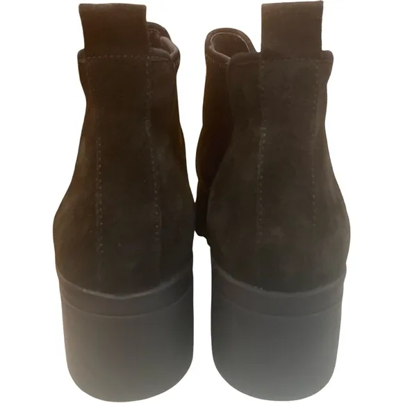 Eileen Fisher Women’s Size 10 Splash Waterproof Suede Bootie Black Boots