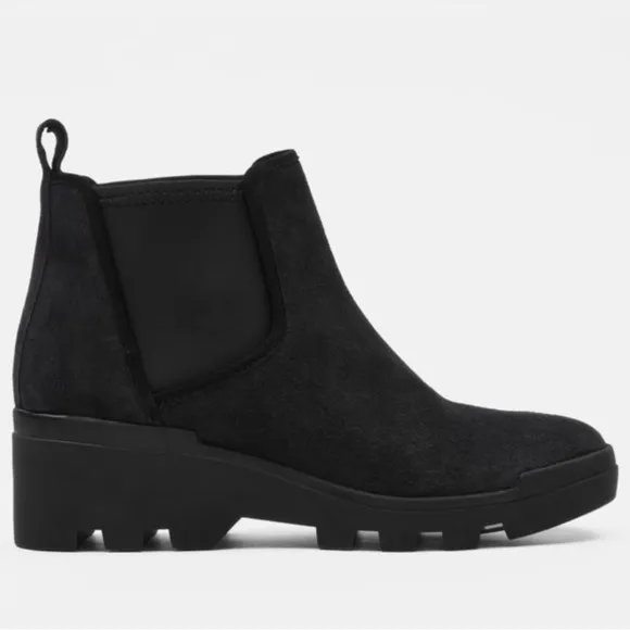 Eileen Fisher Women’s Size 10 Splash Waterproof Suede Bootie Black Boots
