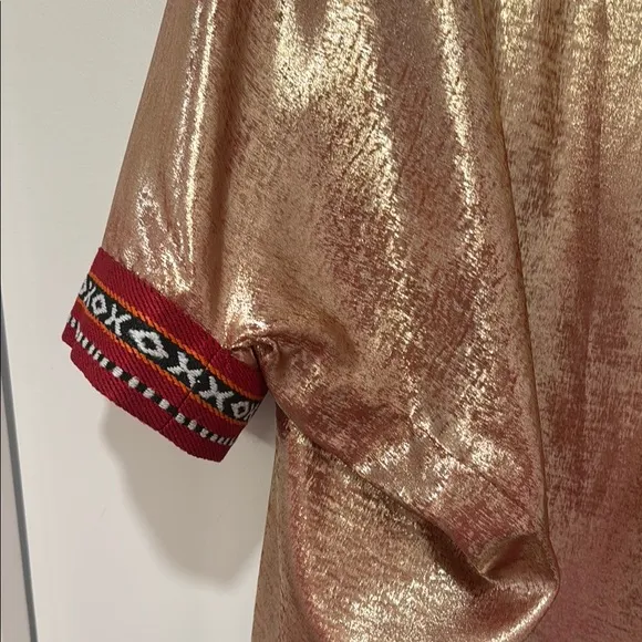 Elegant Gold Kimono Robe