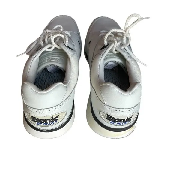 Etonic Golf Shoe Cleats White Size 9M ST PLUS #7600 Leather Sneaker Athletic