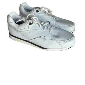 Etonic Golf Shoe Cleats White Size 9M ST PLUS #7600 Leather Sneaker Athletic