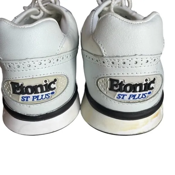 Etonic Golf Shoe Cleats White Size 9M ST PLUS #7600 Leather Sneaker Athletic