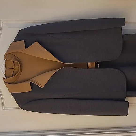 EUC 1950s/60s Cabot Vintage 100% Pure Virgin Wool Belted Dress Set