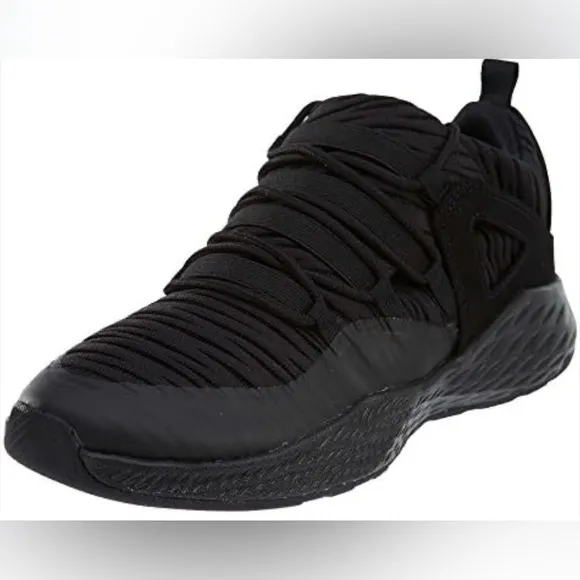 EUC [Jordan] Formula 23 Low All Black Mesh Fabric Athletic Sneakers Men’s Sz 11