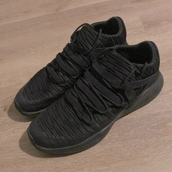 EUC [Jordan] Formula 23 Low All Black Mesh Fabric Athletic Sneakers Men’s Sz 11
