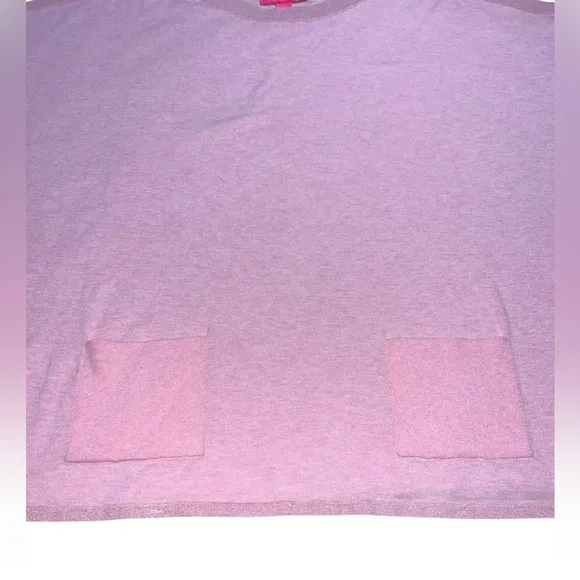 {EUC Lilly Pulitzer Cobo Sweater Size X-Large in Heathered Pink Tropics Tint}