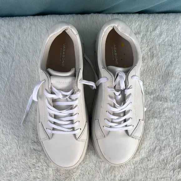 EUC Vagabond Shoemakers Sneakers ‘Zoe’ in White Size 8 Platform Casual Comfort**