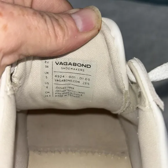 EUC Vagabond Shoemakers Sneakers ‘Zoe’ in White Size 8 Platform Casual Comfort**