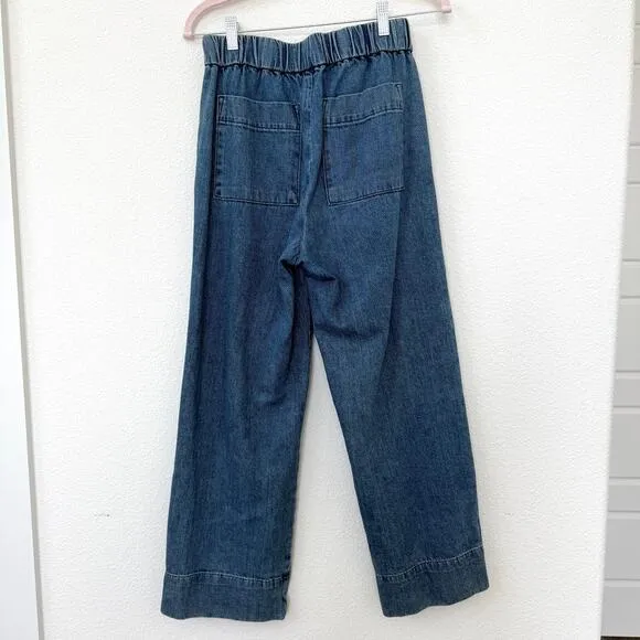 EVERLANE The Easy Jean Organic Cotton Pull-On Denim Pants Size 4 Scandi Relaxed