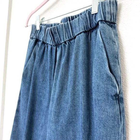 EVERLANE The Easy Jean Organic Cotton Pull-On Denim Pants Size 4 Scandi Relaxed