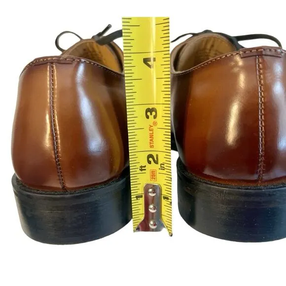 Express Shoes Mens Size 8 Brown Leather Oxford Dress Shoe Lace Up Leanther Lined
