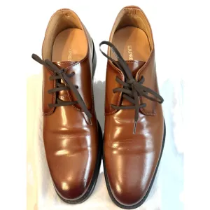 Express Shoes Mens Size 8 Brown Leather Oxford Dress Shoe Lace Up Leanther Lined