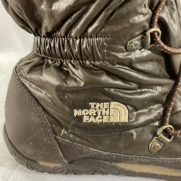 F515 The North Face Brown Ice Queen Puffer Lightweight Boots