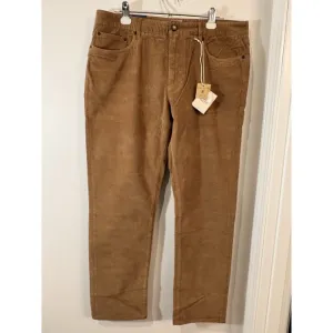 Faherty Mens Pants Size 33 Stretch Corduroy Organic Cotton Blend 5 Pocket NWT