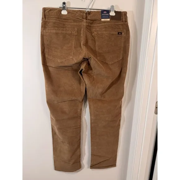 Faherty Mens Pants Size 33 Stretch Corduroy Organic Cotton Blend 5 Pocket NWT