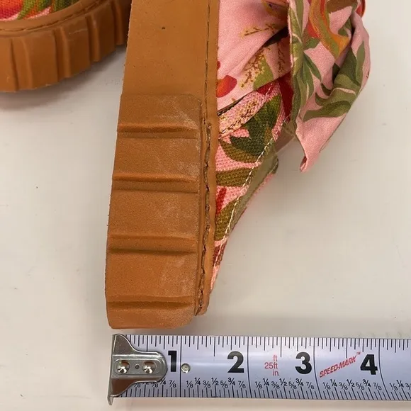 FARM RIO Sneakers Shoes Mules Summer Dream Pink Peaches Size 8.5