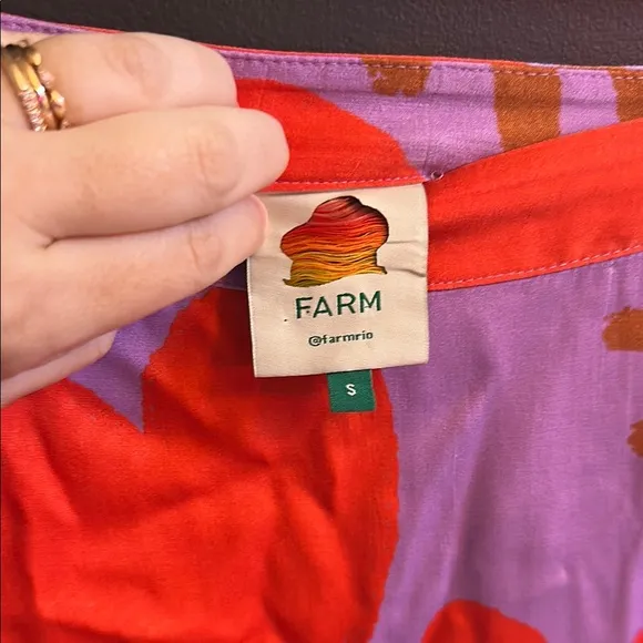 FARM Rio | Wild Heart Midi Skirt | Small | EUC