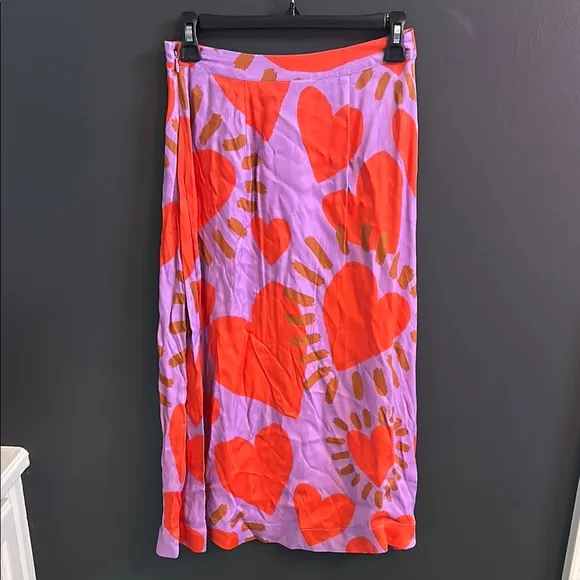 FARM Rio | Wild Heart Midi Skirt | Small | EUC