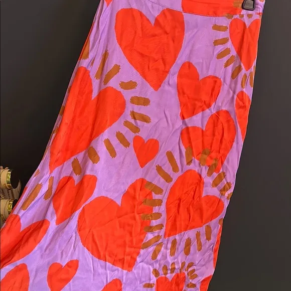 FARM Rio | Wild Heart Midi Skirt | Small | EUC