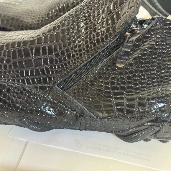 Fashion Nova Black Textured Boots