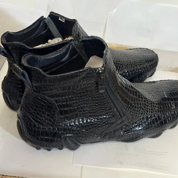 Fashion Nova Black Textured Boots