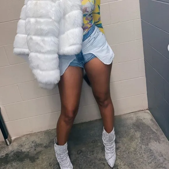 ♥️FASHION NOVA SPARKLE RHINESTONE MID CALF BOOTS