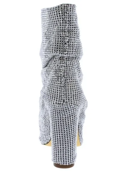 ♥️FASHION NOVA SPARKLE RHINESTONE MID CALF BOOTS