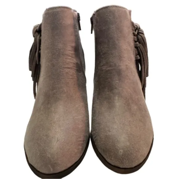 Fergalicious Womens Clover Closed Toe Ankle Fashion Boots Size 7.5 Zip Closure