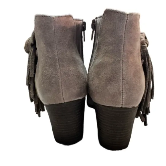 Fergalicious Womens Clover Closed Toe Ankle Fashion Boots Size 7.5 Zip Closure