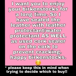 FEW PAIR LEFT I have pretreated all birks with birkenstock protectant and sealer