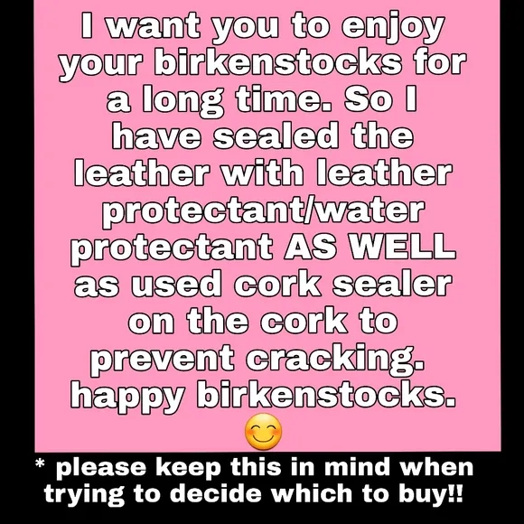 FEW PAIR LEFT I have pretreated all birks with birkenstock protectant and sealer