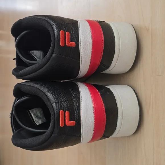 FILA A-HIGH LACE-UP TRAINER SPORT SNEAKERS MEN SHOES BLACK/RED/WHITE SIZE 11
