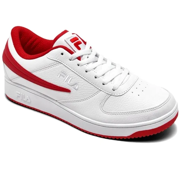Fila Men's White and Red Sneakers Size 10 US SPORT ATHLETIC TRAINERS. NW BOX