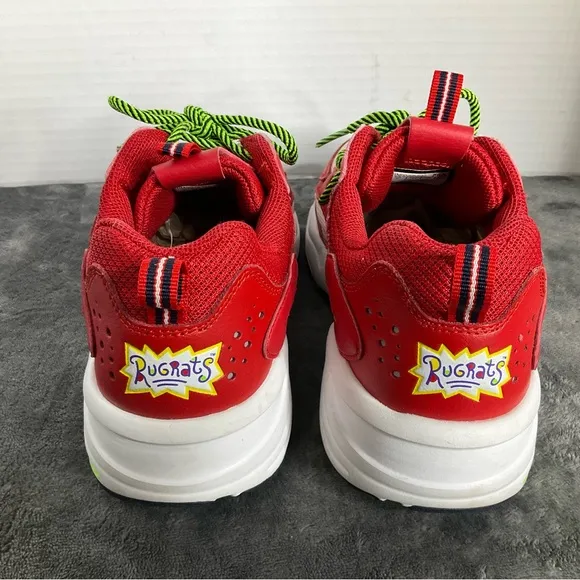 FILA Ray Tracer X Rugrats Red/White/Green Low Sneakers Shoe  Sz 8  Preowned
