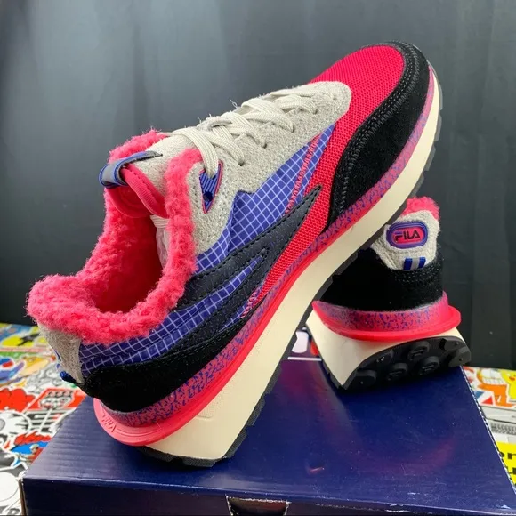 Fila Renno Hot Pink Fur Size 7 Womens
