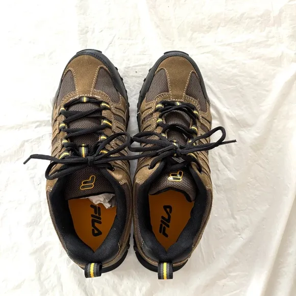 Fila Travail 2 Brown casual leather trail Hiking Shoes boots SZ 8 NWOT