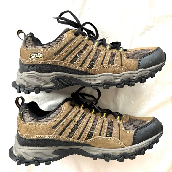 Fila Travail 2 Brown casual leather trail Hiking Shoes boots SZ 8 NWOT