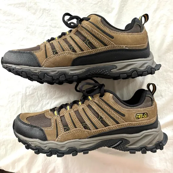Fila Travail 2 Brown casual leather trail Hiking Shoes boots SZ 8 NWOT