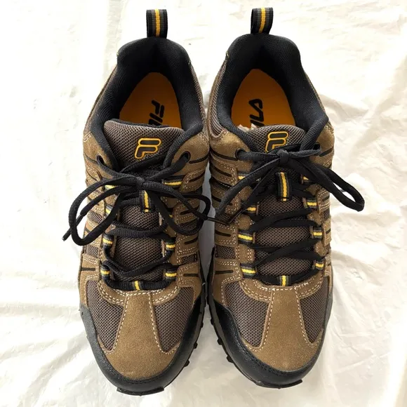 Fila Travail 2 Brown casual leather trail Hiking Shoes boots SZ 8 NWOT