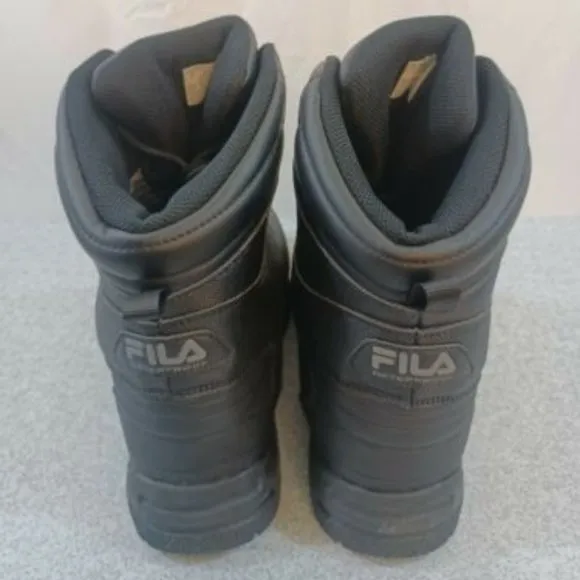Fila Weathertech Mens Extreme Waterproof Duck Boots Black 1SH40270-976 NEW Sz 7