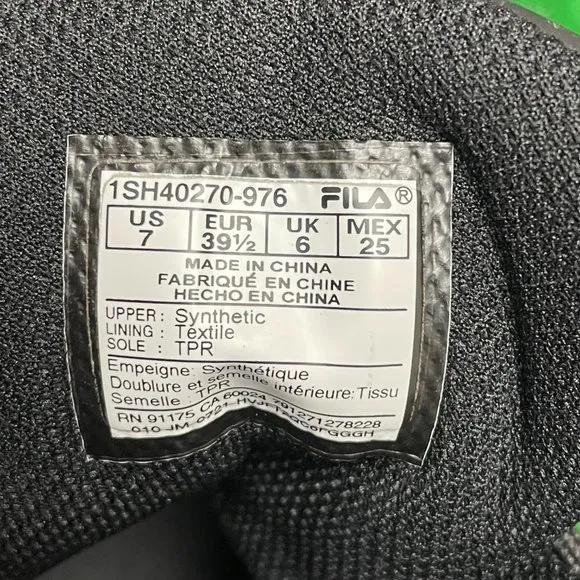 Fila Weathertech Mens Extreme Waterproof Duck Boots Black 1SH40270-976 NEW Sz 7