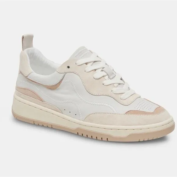 FINAL PRICE! Dolce Vita Adella Sneakers Off White Leather Shoes 9 NEW IN BOX