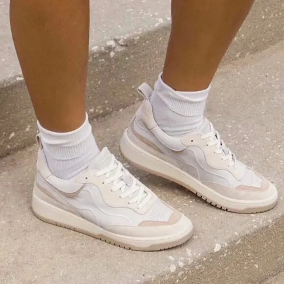 FINAL PRICE! Dolce Vita Adella Sneakers Off White Leather Shoes 9 NEW IN BOX