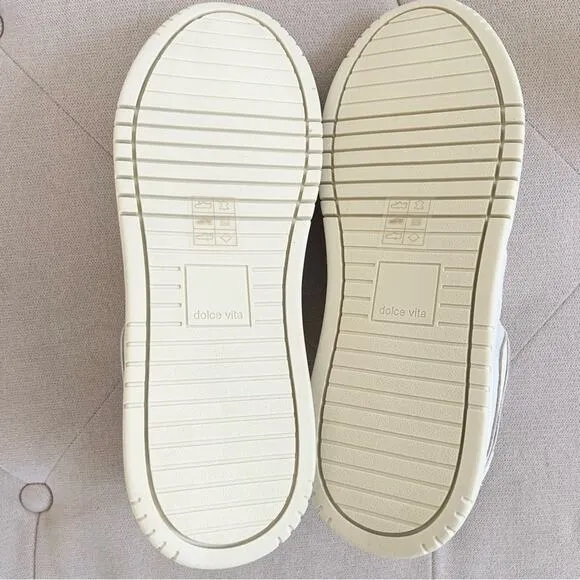FINAL PRICE! Dolce Vita Adella Sneakers Off White Leather Shoes 9 NEW IN BOX