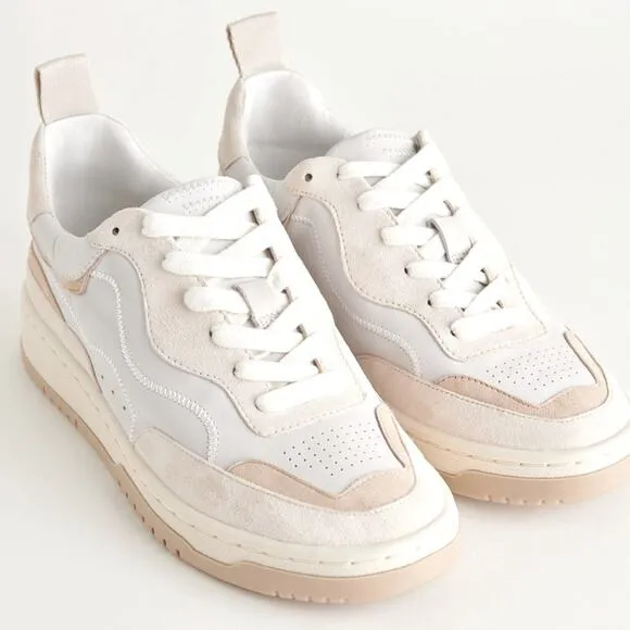 FINAL PRICE! Dolce Vita Adella Sneakers Off White Leather Shoes 9 NEW IN BOX