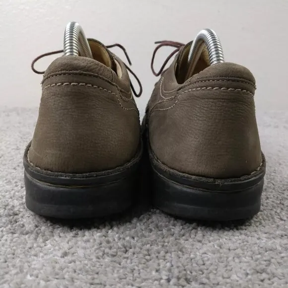 Finn Comfort Baden Mens 41 EU Comfort Shoes Lace Up Perforated Leather Brown